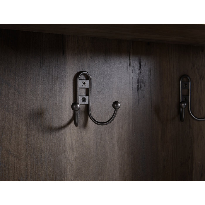 Loon Peak® Castanon 23.375'' Wide Hall Tree with Bench and Shoe Storage